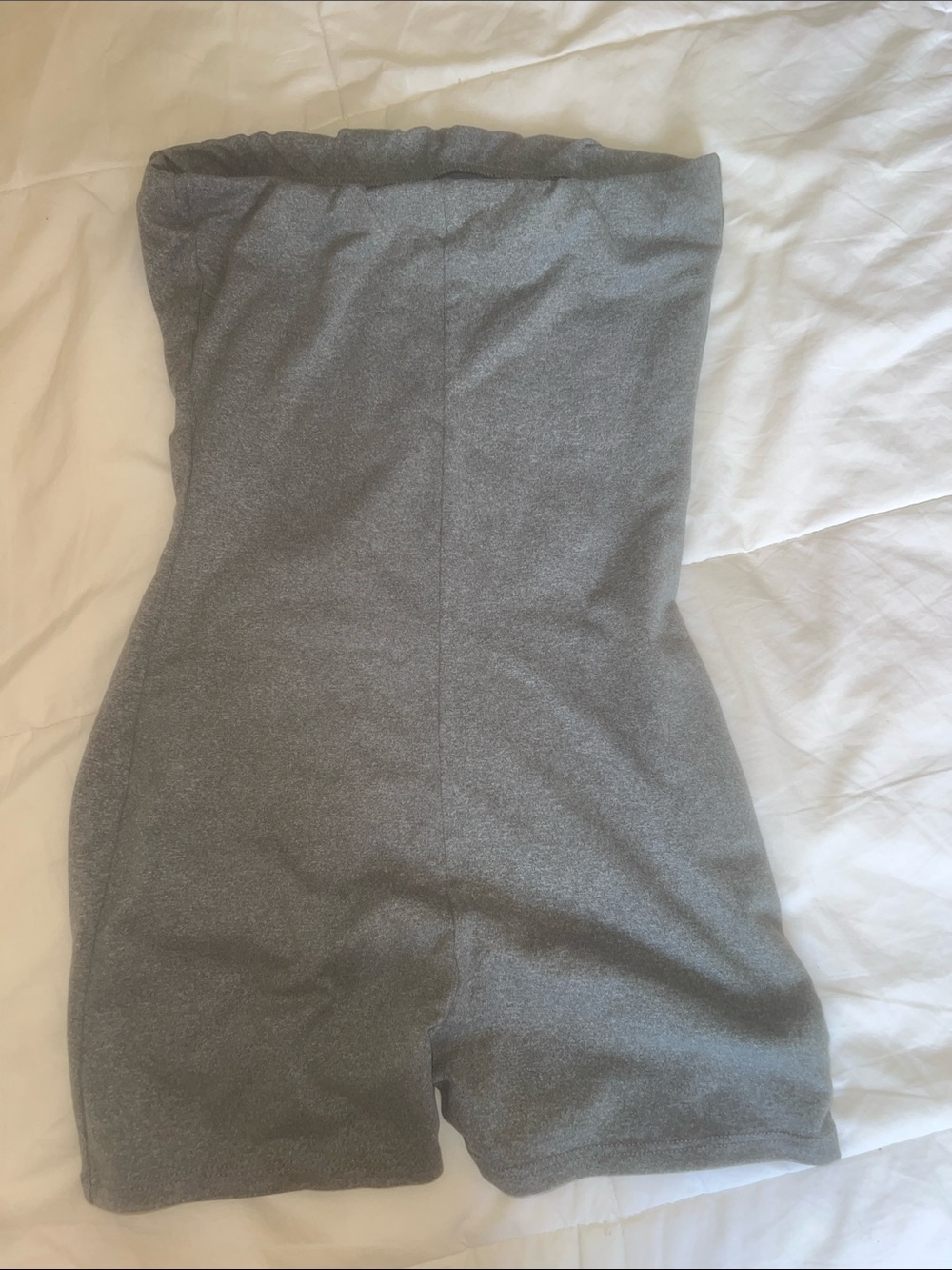Fashion Nova Grey Strapless Knit Mini Dress - Picture 4 of 4
